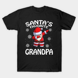 Santas Favorite Grandpa Christmas T-Shirt